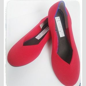 NWOB ROTHY'S "CHERRY" FLATS